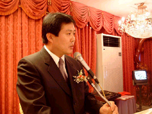 ▲ 최수재 신임회장은 취임사에서 “체육 강군의 맥을 이어나가겠다”고 말했다.