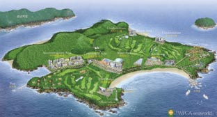 ▲ (주)WPGA씨월드가 공개한 난지도 골프장 계획 도면. 환경적인 문제 외에도 추진 가능성이 대한 논란도 일고 있다.