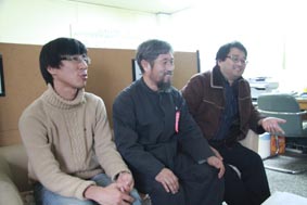 ▲ 당진환경운동연합 사무국장 유종준, 당진참여자치시민연대 부회장 김희봉, 당진참여자치시민연대 사무국장 조상연.