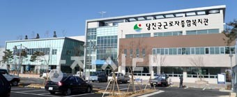 ▲ 송악읍 한진리에 건립된 당진군근로자종합복지관이 3월 개관을 앞두고 있다.