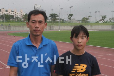 ▲ 조현지 학생과 정희진 코치