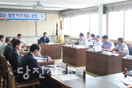 ▲ 면천초등학교 이전 후보지 선정 추진위원회가 지난 23일 면천면사무소에서 열렸다.