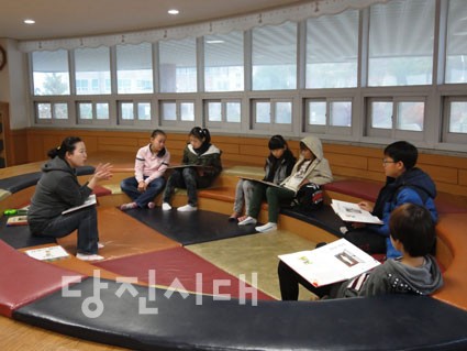 ▲ 원당초는 주5일제 수업 시범운영으로 인해 토요일 프로그램을 진행하고 있다.
