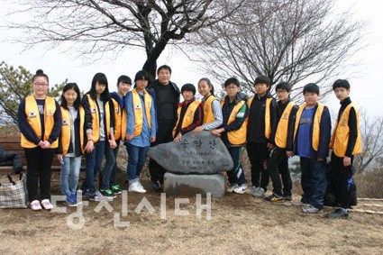 ▲ 송악중 인터랙트 학생들