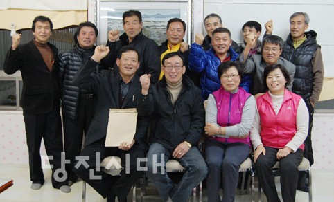 ▲ 지난 17일 열린 순성면 농단협 결산총회에 모인 회원들의 모습.
