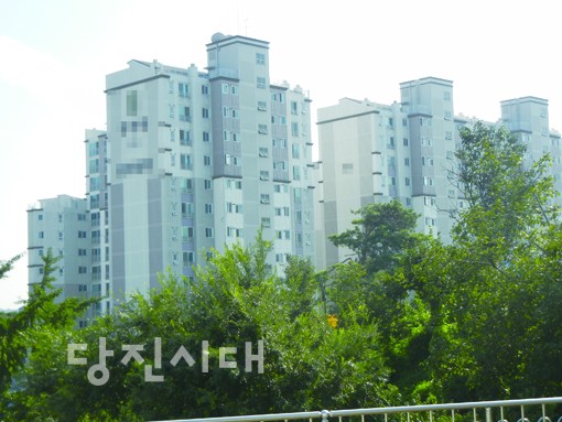 ▲ 전세금 빼먹기 피해를 입은 세입자들이 거주 중인 당진의 한 아파트.