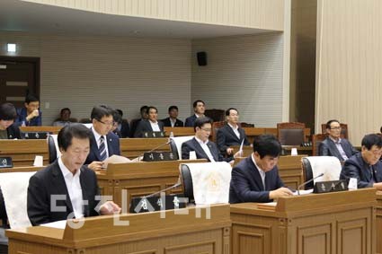 ▲ 지난 2일 제14회 당진시의회 임시회가 시작됐다.