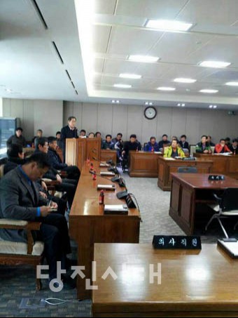 지난 11일 정미면개발위가 충남도청을 찾아가 지역 현안사업에 대한 지원을 요구했다.