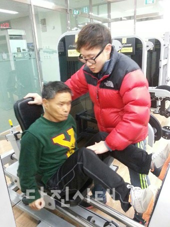 ▲ 당진시장애인체육회의 훈련모습.