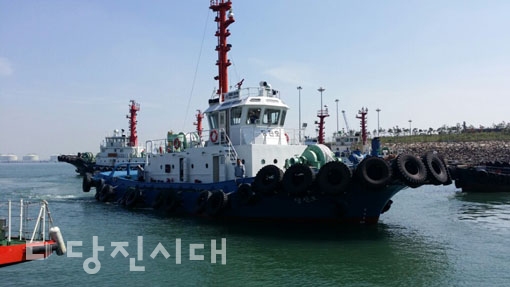 ▲ (주)해나루항만의 2000마력급 예인선 당진호의 모습