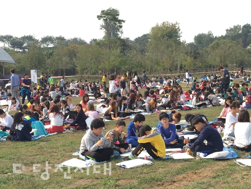 ▲ 지난 16일 GS EPS의 주최로 환경사랑 미술대회가 아그로랜드에서 열렸다.