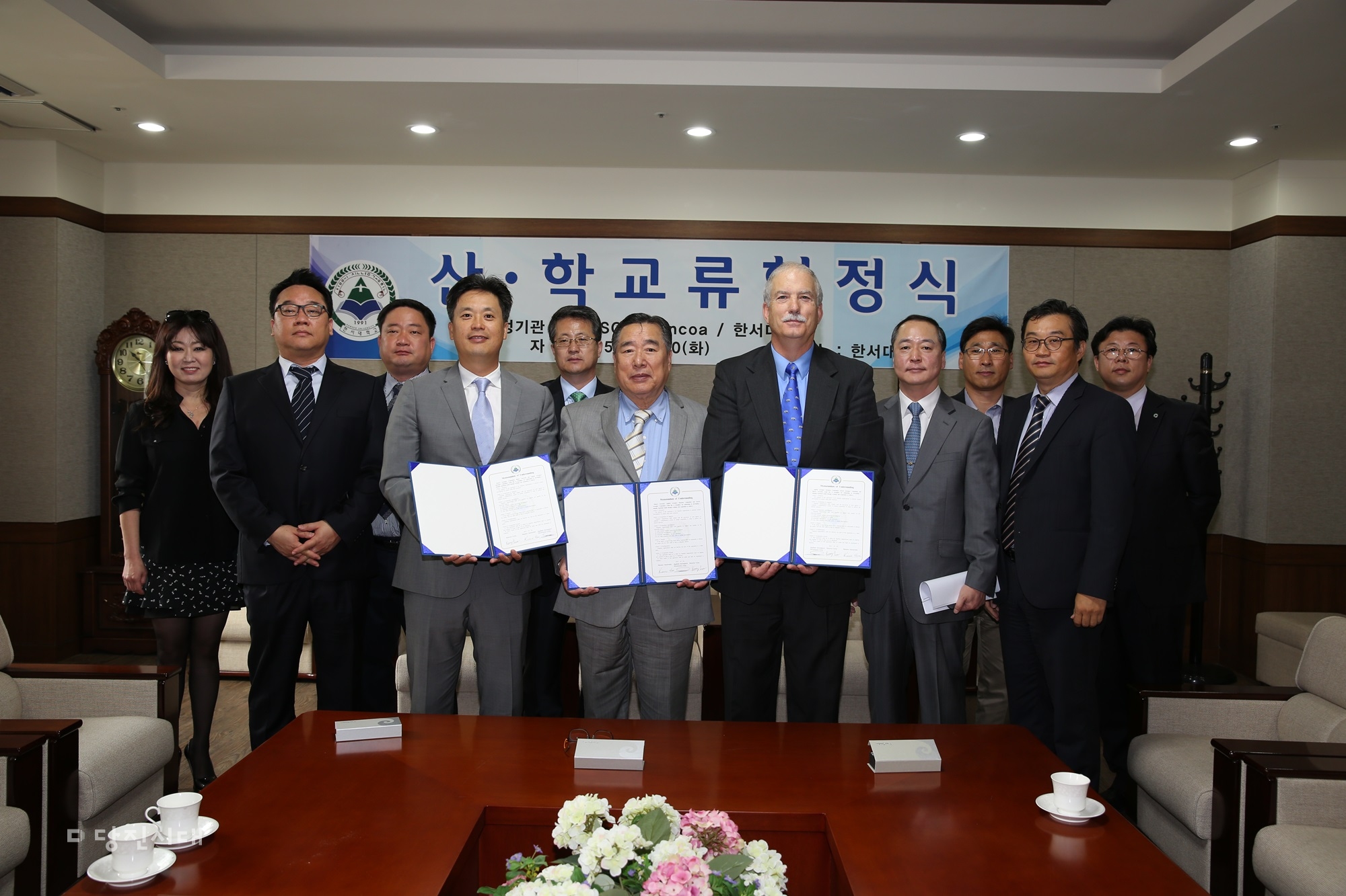▲ 한서대학교가 우주항공 산업분야인 AASC사 및 Kencoa사와 산학협력협정을 체결했다.
