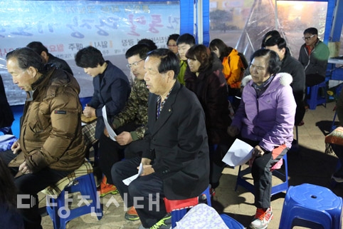 ▲ 당진통일광장기도회 4주년 기념 기도회가 지난달 28일 열렸다.