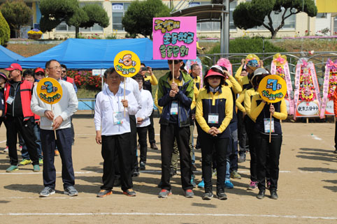 ▲ 전대초등학교 총동문회 회장 이취임식 및 총동문체육대회가 지난달 29일 개최됐다.