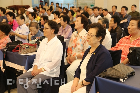 ▲ 지난 6일 대국민화합통일 당진시전진대회가 설악웨딩타운에서 열렸다.