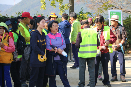 ▲ (사)내포문화숲길 당진지부가 제3회 내포문화숲길 당진 걷기축제를 지난달 28일 개최했다.