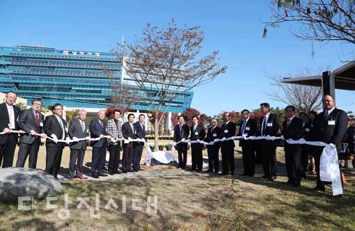 ▲ 당진시와 일본 다이센시의 교류 10주년을 기념하는 행사가 지난달 31일 당진시청 일원에서 열렸다.