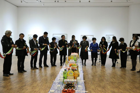 ▲ 먹그림사랑회가 열 번째 먹그림 사랑전을 지난 15일부터 21일까지 당진문예의전당에서 개최했다.