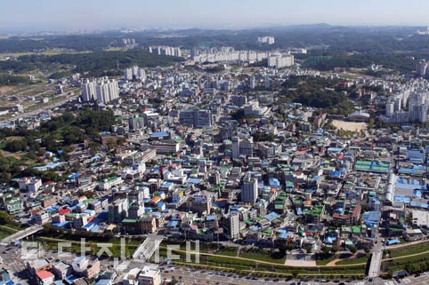▲ 당진시 읍내동 전경