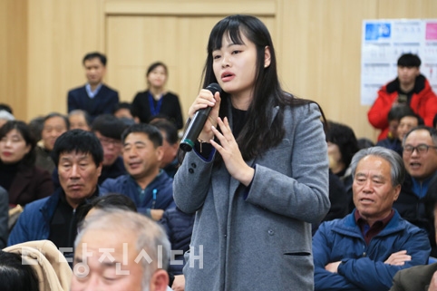 ▲ 지난 14일 순성면 연두순방이 순성농협 회의실에서 실시됐다.