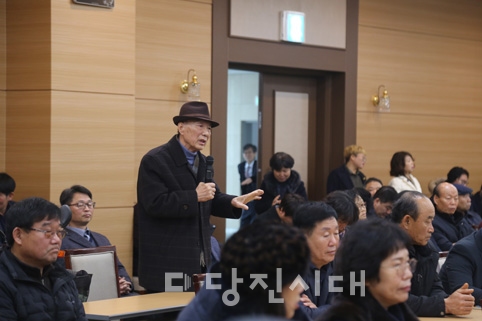 ▲ 당진2동 연두순방이 지난달 19일 당진농협 회의실에서 진행됐다.
