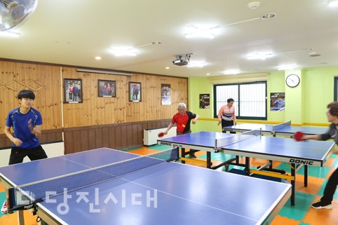 ▲ 당진시장애인체육회가 2019 무료 스포츠 프로그램을 진행하고 있다.