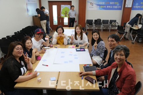 ▲ 합덕읍 주민자치위원회 마을계획단이 첫 회의를 지난달 24일 진행했다.