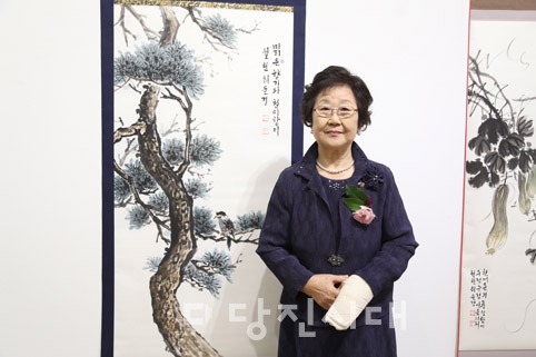 ▲ 월천 최윤경 작가가 첫 개인전을 지난 1일부터 3일까지 당진문예의전당에서 개최했다.