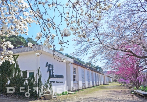 ▲ 순성면 성북2리에 위치한 아미미술관. 아미미술관은 원래 유동초등학교였으나 1993년 폐교된 이후 박기호·구현숙 작가에 의해 미술관으로 변모했다