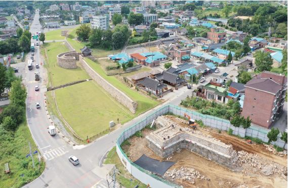▲ 드론으로 촬영한 면천면 성상1리