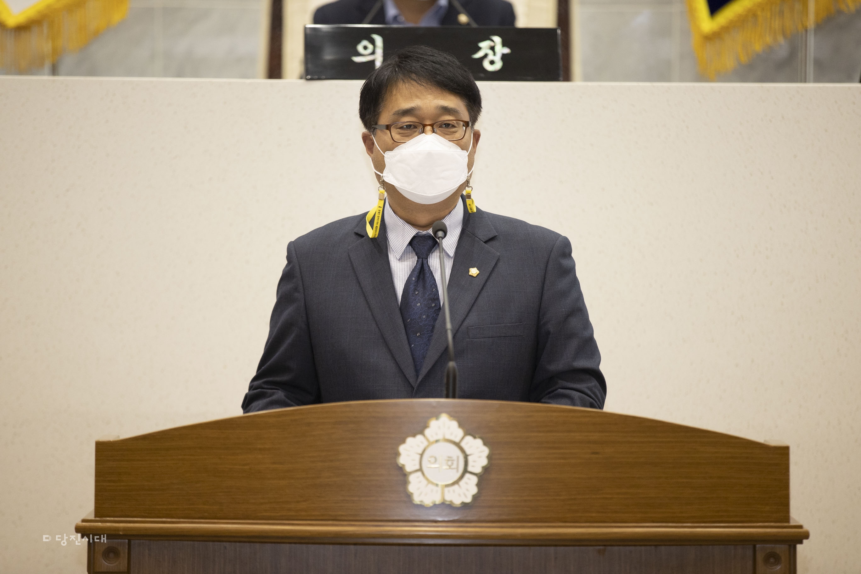 ▲ 조상연 시의원이 지난 29일에 열린 제89회 제2차 정례회에서 탑동사거리에서 발생한 초등학생 사망사고와 관련해 교통위험요인을 즉각 개선할 것을 5분 발언했다.