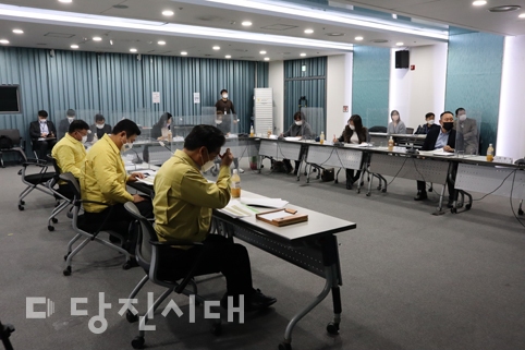 ▲ 지난 15일 당진시 지속가능 먹거리 위원회가 당진시청 상록수홀에서 열렸다.