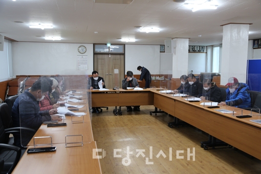 ▲ 지난 8일 2022년 정미면 기초생활거점육성사업 착수보고회가 열렸다.