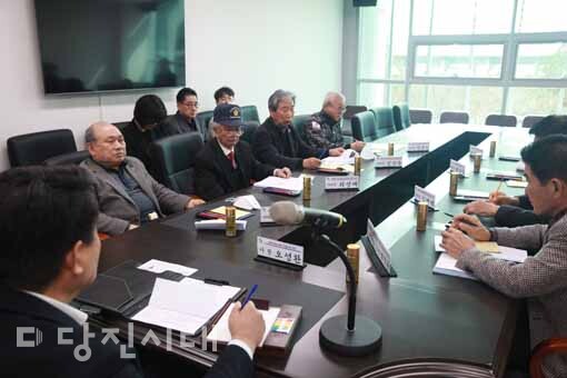 당진지역 내 보훈단체와 오성환 당진시장의 간담회가 지난 7일에 열렸다.