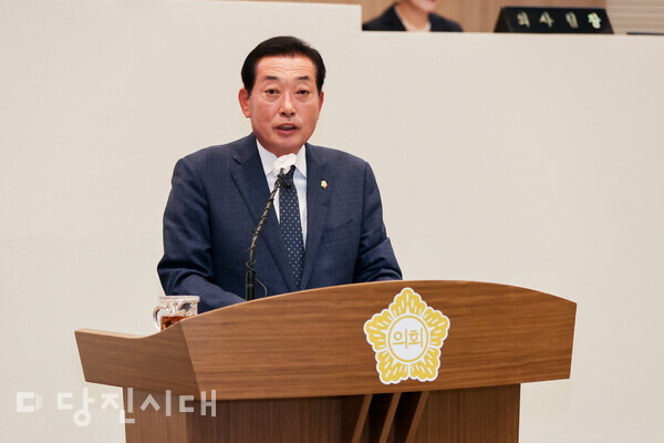 김명진 시의원이 농업인회관 건립에 대해 5분 자유발언으로 목소리를 높였다.