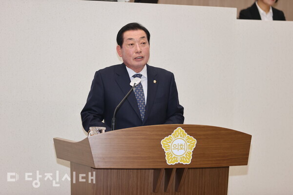 김명진 시의원이 5분 자유발언으로 농기계 조기 폐차 지원사업이 필요하다는 목소리를 높였다.