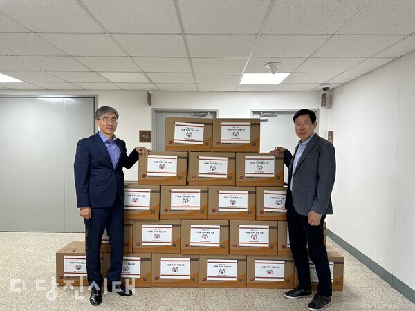 지난달 29일 당진3동지역사회보장협의체가 복지 사각지대 20가구에 식료품 꾸러미를 전달했다.