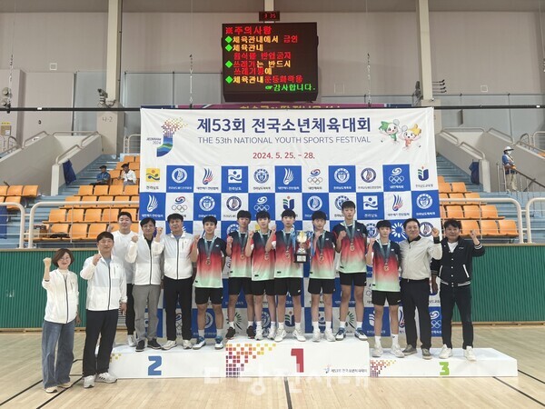 당진초 배드민턴팀이 제53회 전국소년체육대회 배드민턴 단체전에서 우승을 차지하며 11연승을 기록했다.