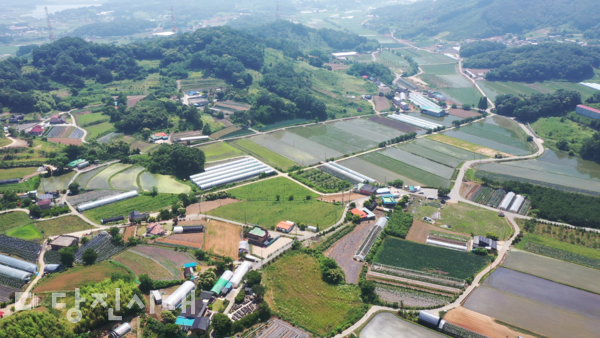 드론을 띄워 바라본 대치리 모습