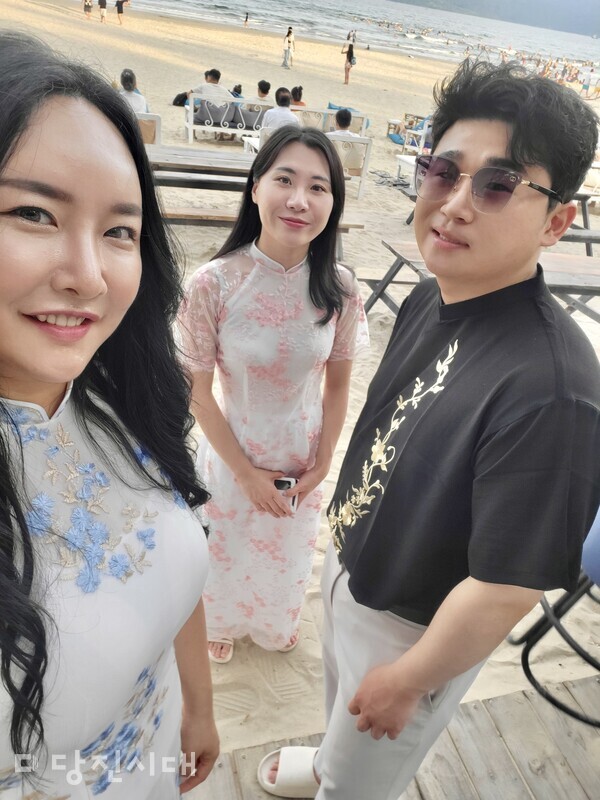 공연 출연자 모습. (왼쪽부터) 김주희 대표, 오수진, 황창현 배우