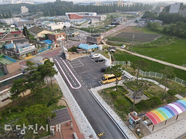 드론 활용해 청소년들의 안전을 위한 예찰 활동을 펼치고 있다.