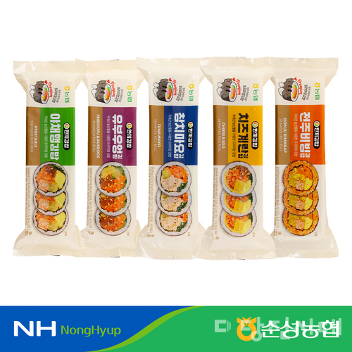 순성농협 냉동 한끼김밥 5종