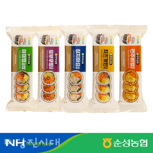 순성농협에서 출시한 냉동김밥 ‘한끼김밥’