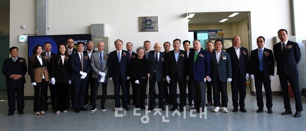 한서대학교 항공기술교육원이 태안캠퍼스 항공기술교육센터 격납고에서 항공 MRO 센터 출범 기념식을 지난 10일 가졌다.