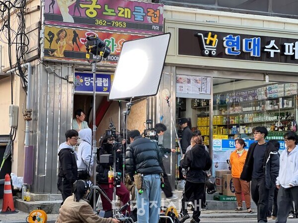영화 '잔상' 촬영 장면(한국영상대 제공). 해당 영화의 모든 장면이 당진에서 촬영됐다.