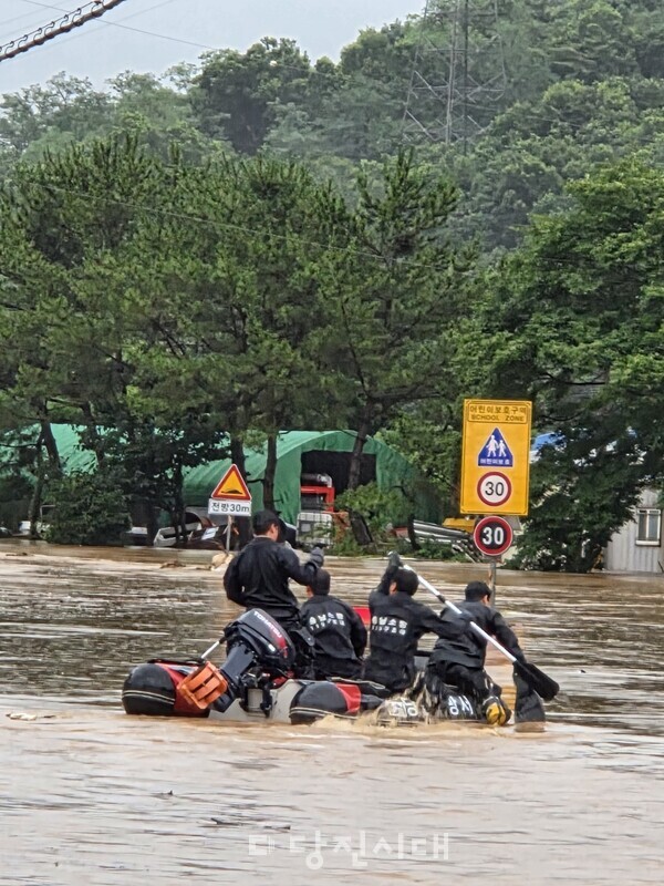 당진소방서 용연동 구조 현장 모습