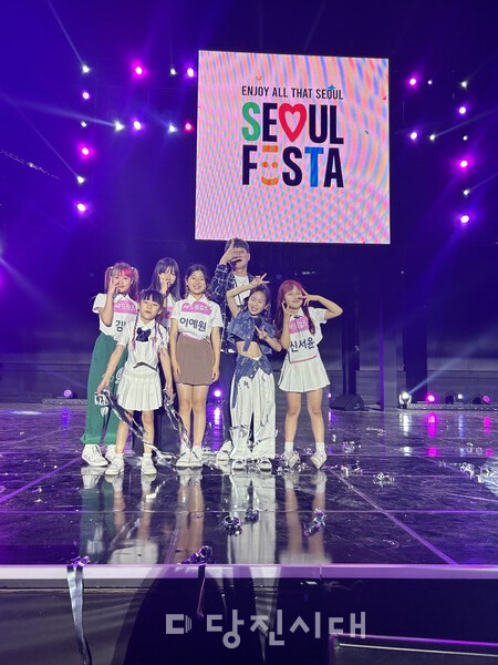 AF드림걸즈로 활동 당시 이예원 학생과 멤버들 모습