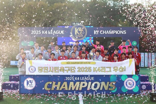 당진시민축구단이 지난달 15일 우승하며 K3로 승격을 확정했다.