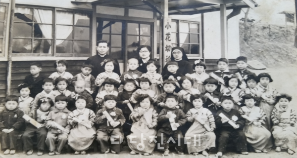 1958년 소화유치원 원아 모습