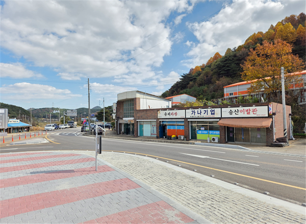 이일봉이 성장한 정미면 승산리 승비마을(현재의 정미면 승산리 사거리)